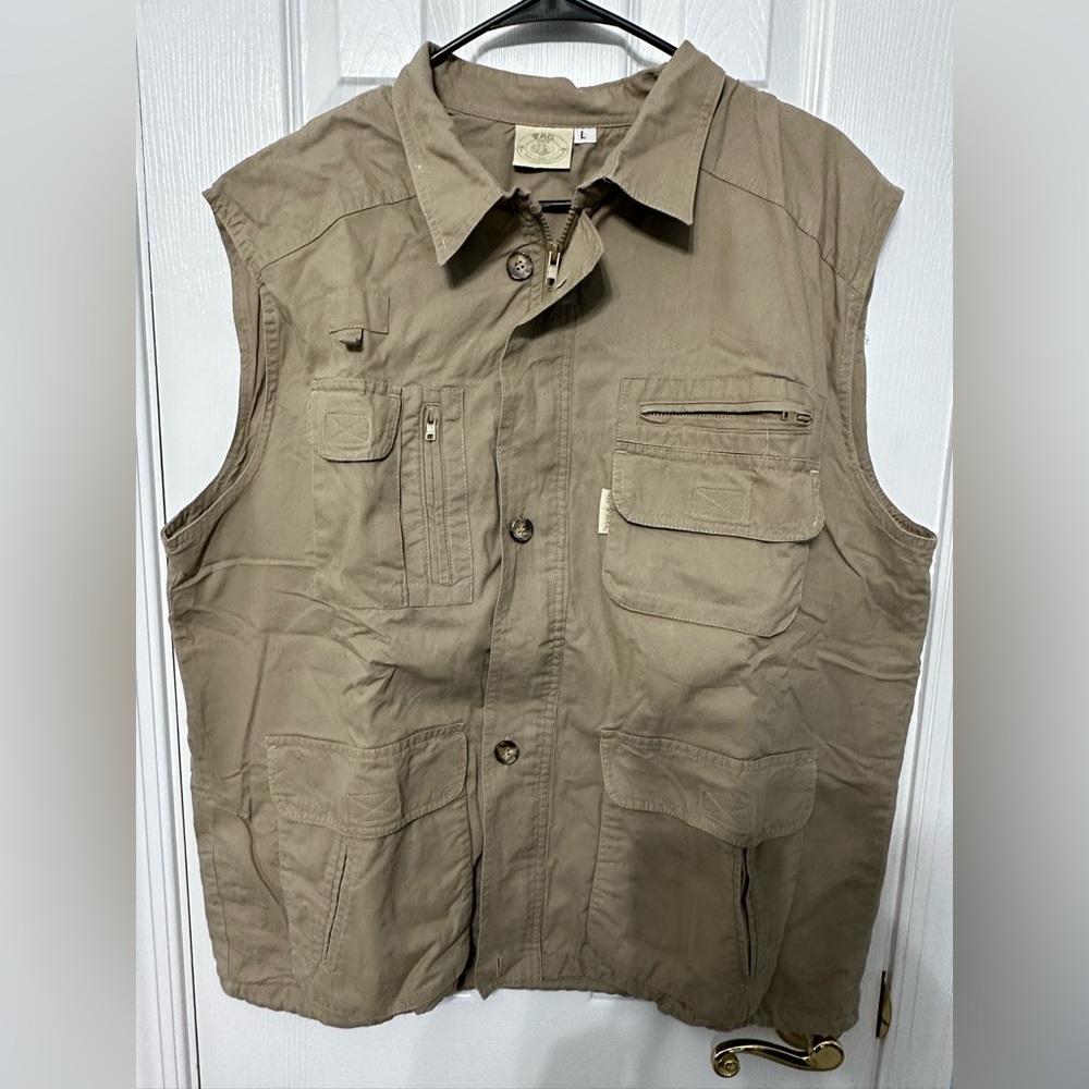 TAG -Safari cotton sleeveless jacket